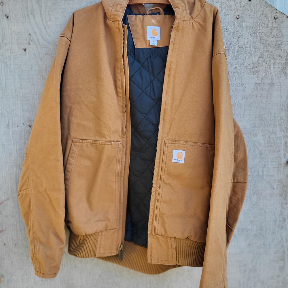 Carhartt Men's Brown Hooded Performance Jacket